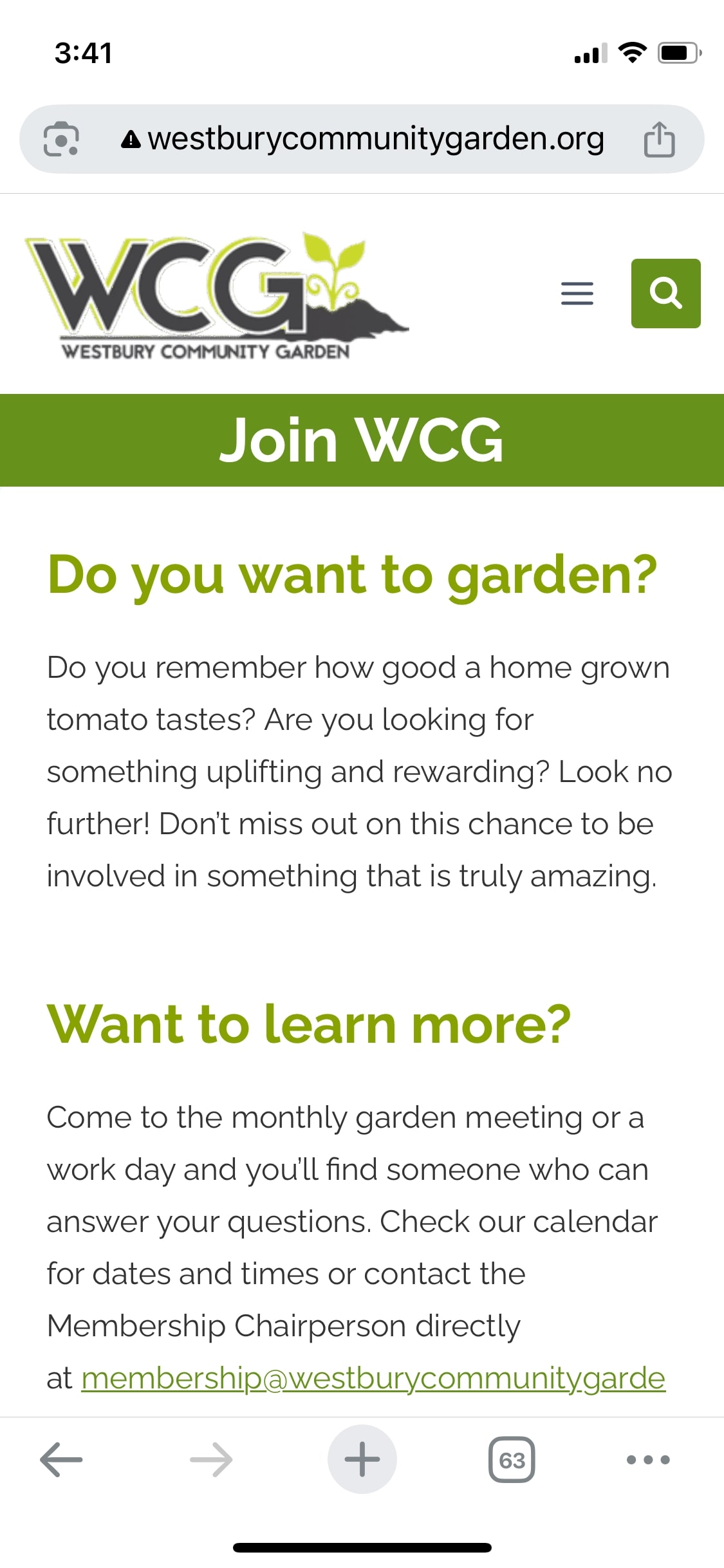 Westbury Community Garden - Join | Mobile After
